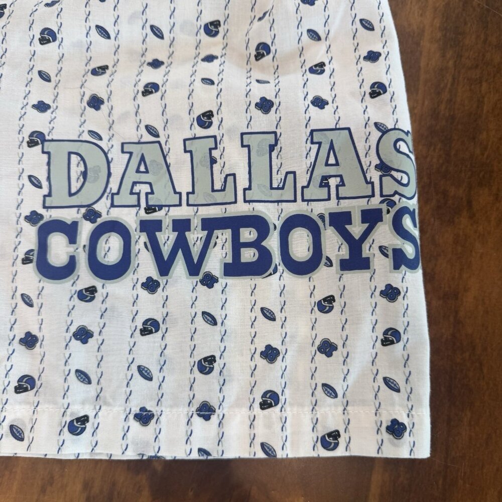 NFL Dallas Cowboys Pajama Shorts Woman's Small Blue Logo Sleepwear Vintage - Picture 3 of 6